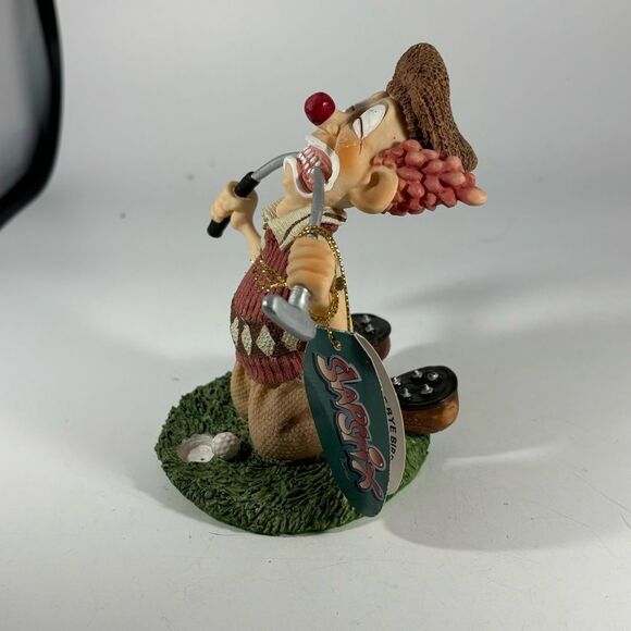 Vintage Slapstix Bye Bye Birdie Golfer Clown Figurine 4 ⅝” Tall 1997 Cast Art‎ - Picture 3 of 5